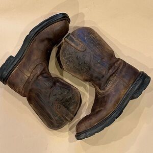 Ariat Men's Sierra Shock Shield Patriot Western Work Boot - Brown